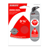 Diablo DCT318220H10G 3-1/8" 220-Grit Hook & Lock™ Triangle Detail Sanding Sheets(10-Pack)